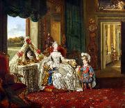 Johann Zoffany Queen Charlotte at her Dressing Table (mk25) France oil painting artist